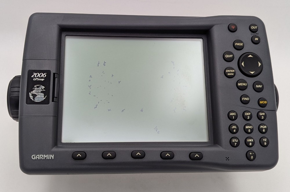 Garmin GPSMAP 2006 7.2" Monochrome Chartplotter Marine GPS Display *Works READ*