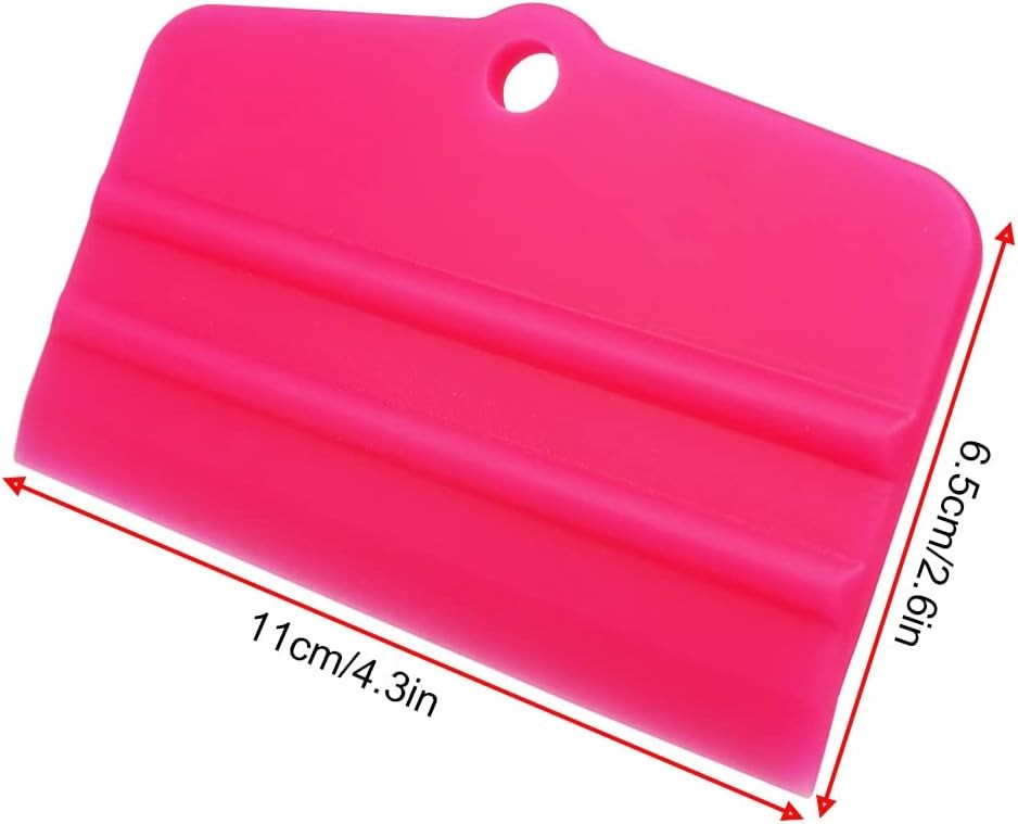 PPF Squeegee Soft Silicone Rubber Scraper,Vinyl Wrap and Window Tint Pink
