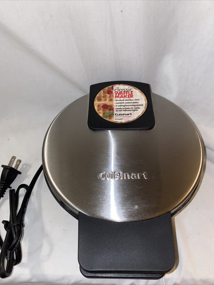Cuisinart Classic Round Waffle Maker WMR-CA(TK) Silver 5 Setting Stainless Steel