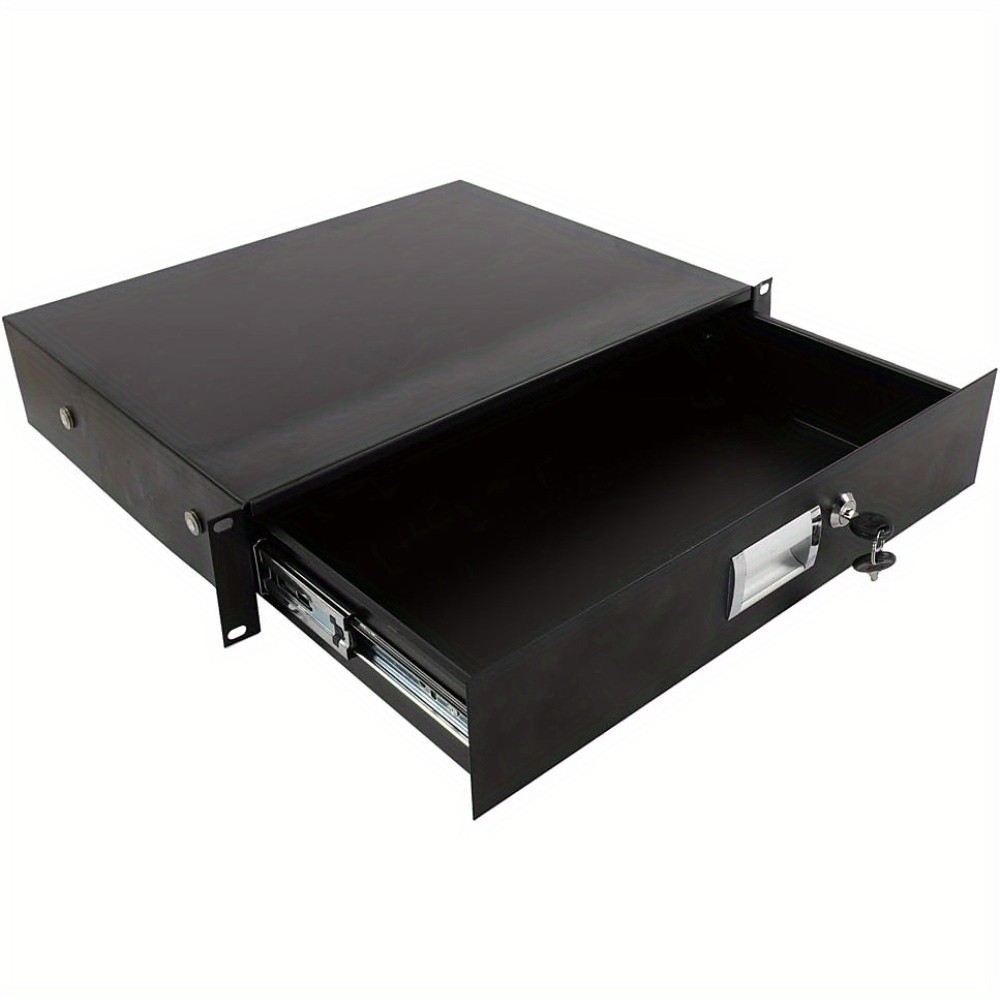 19in 4U 铁皮 抽屉 DJ机柜 黑色