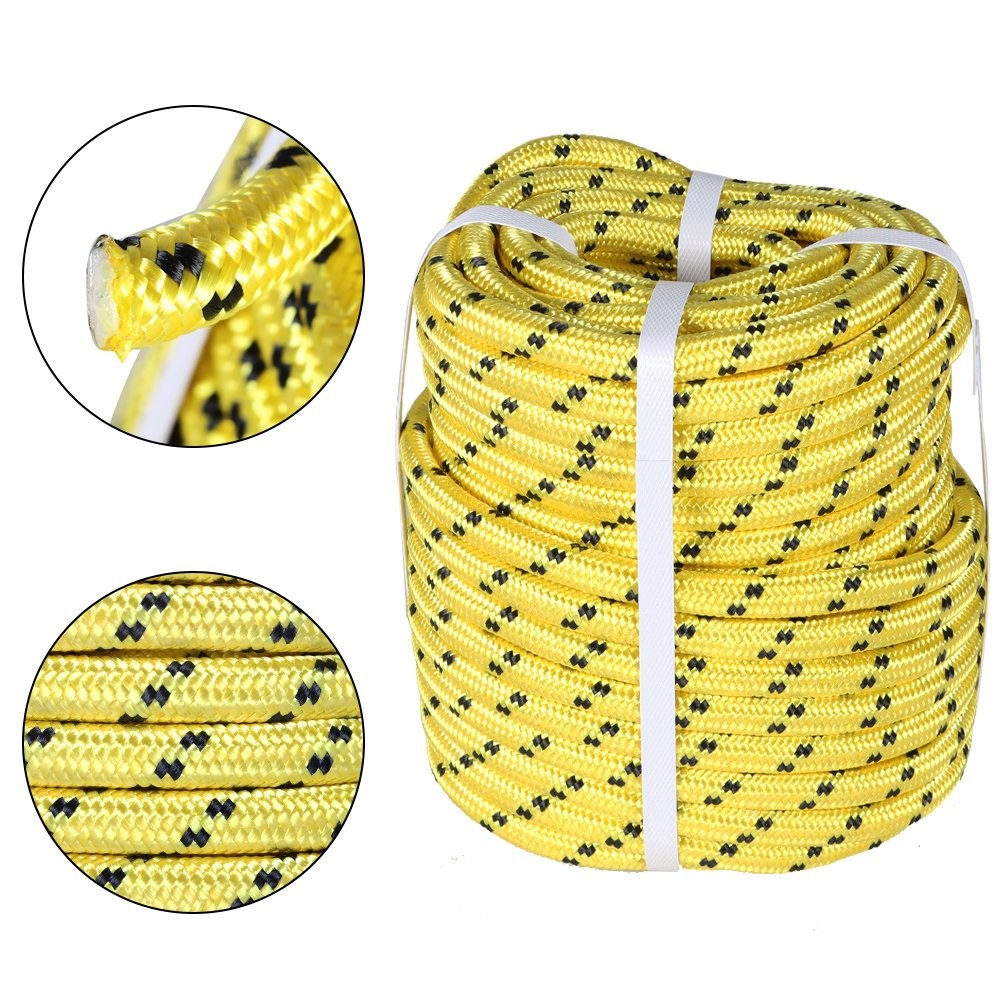 1/2"x200' Heavy Duty 5500Lbs Breaking Strength Braid Polyester Rope US