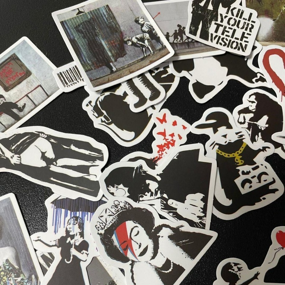 Banksy Style Sticker random single peace from Japan