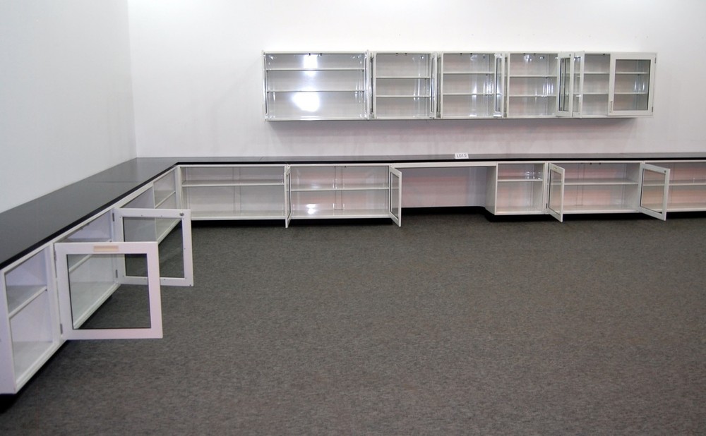 36' BASE & 15' WALL Chemical Resistant CABINET GROUP / CASEWORK / E1-499