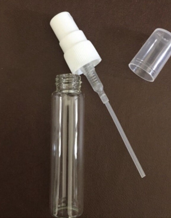 7ml  Empty Perfume Clear Glass Bottles Mini Atomizer Spray Refillable Set Of 5