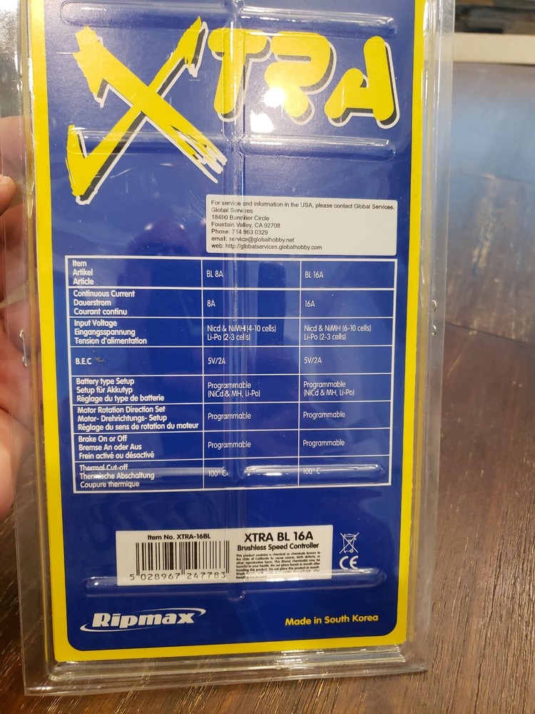 Ripmax Xtra Brushless Esc Electronic Speed Control