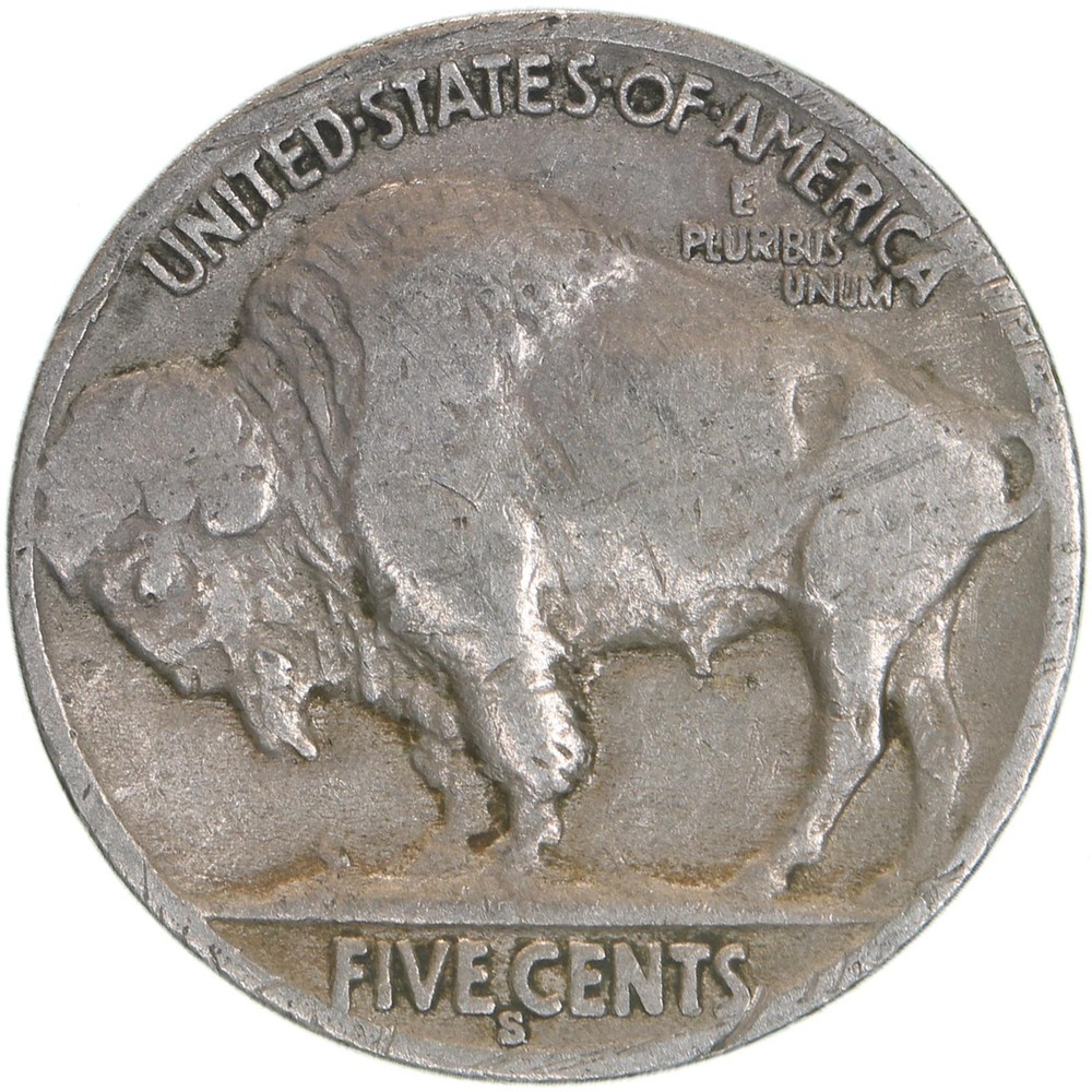 1936 S Buffalo Nickel Very Good VG