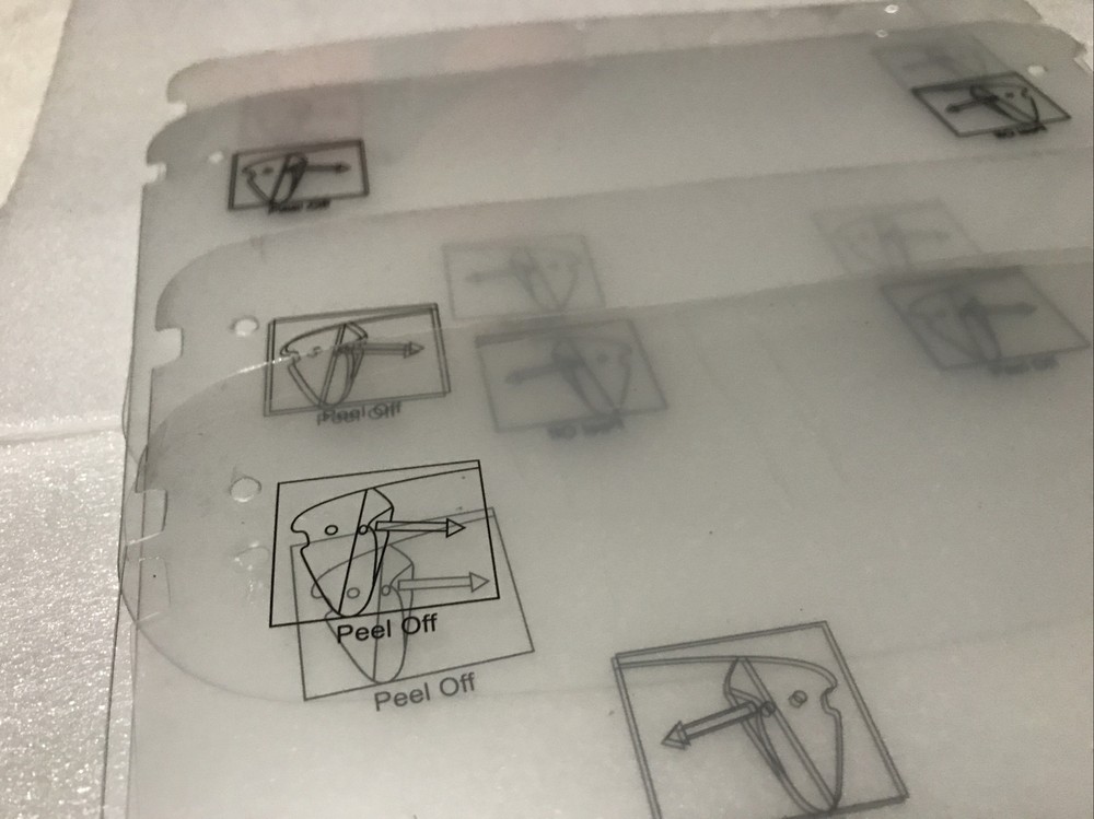 Face Shield Glasses with Replaceable Shields/ 2 Pair & 8 Face Shields # 117