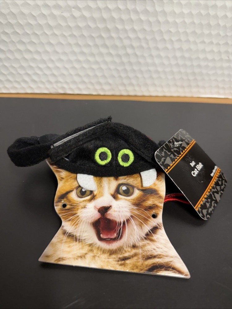Halloween Bat Cat Hat One Size Only