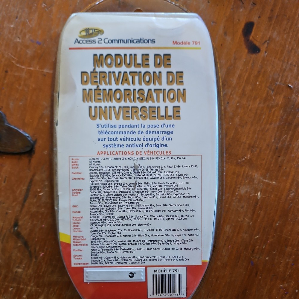 JDS Technologies 791 Universal Learning Bypass Module for Remote Car Starter