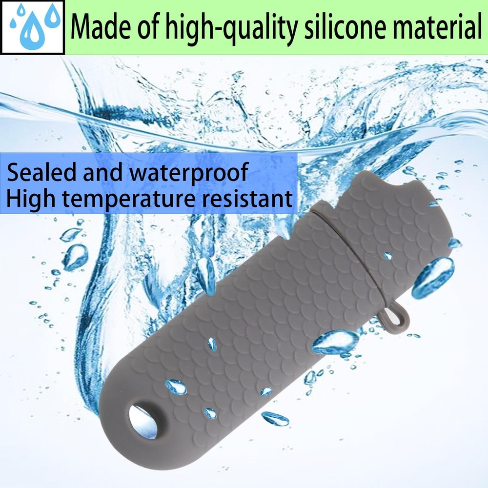 2 Pcs Waterproof Lighter Case Cover Holder for BIC Regular Lighters 2, Gray