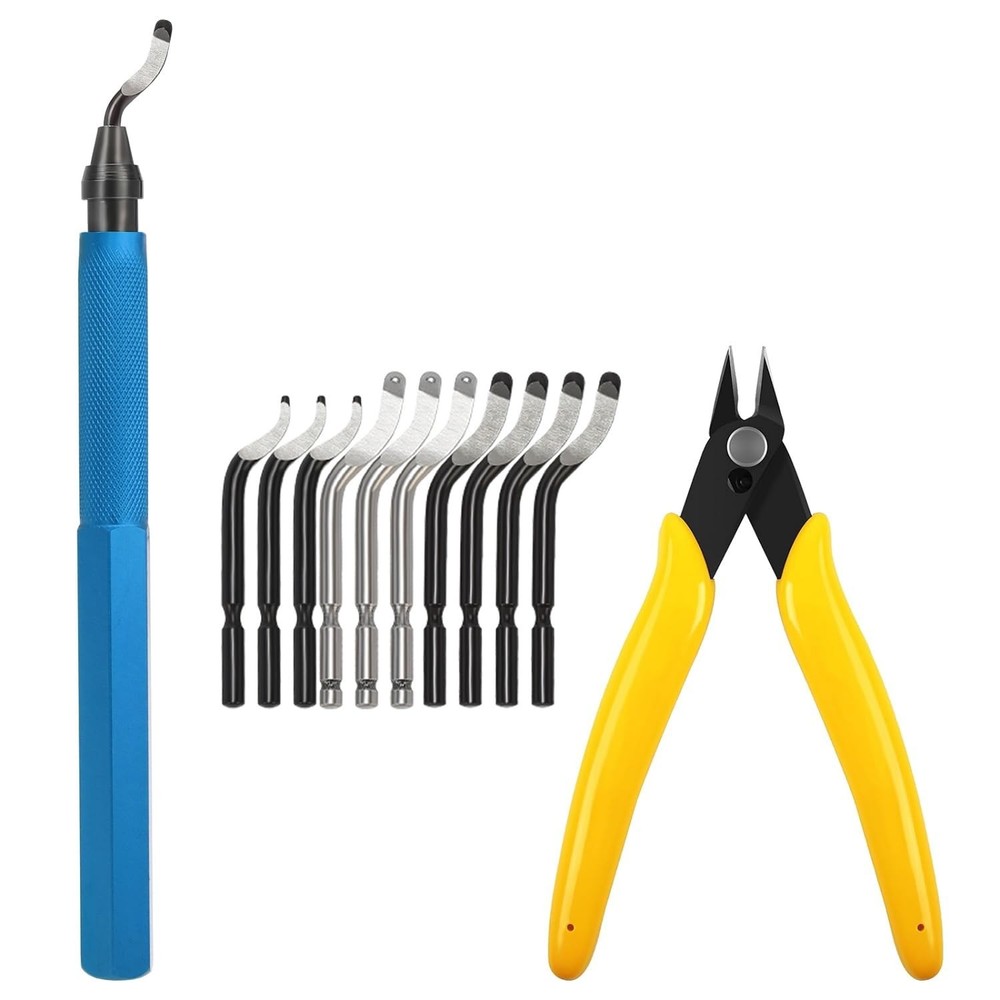 Deburring Tools for 3D Printer,12pcs,10pc Multiuse Blades Removing Burr,Micro...