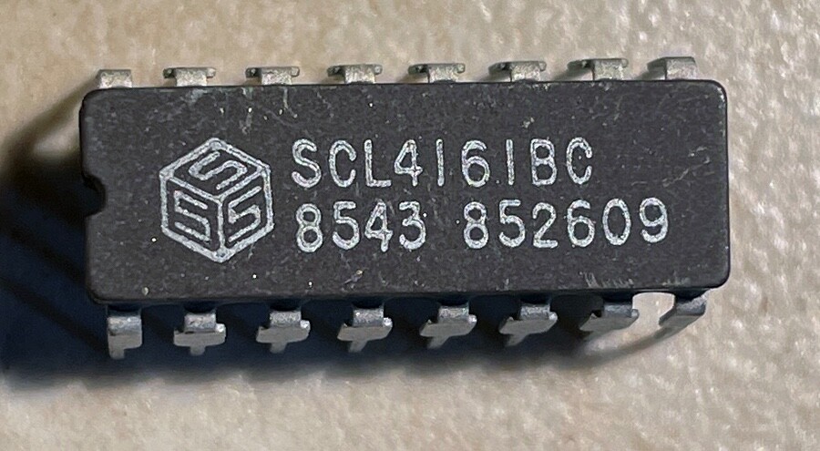 Solid State SCL4161BC Synchronous 4 Bit Counter - NOS