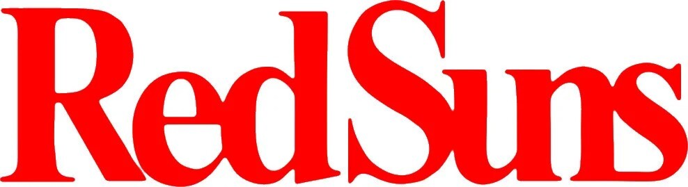 Red Suns Vinyl Decal. Initial D team. [Medium Size]
