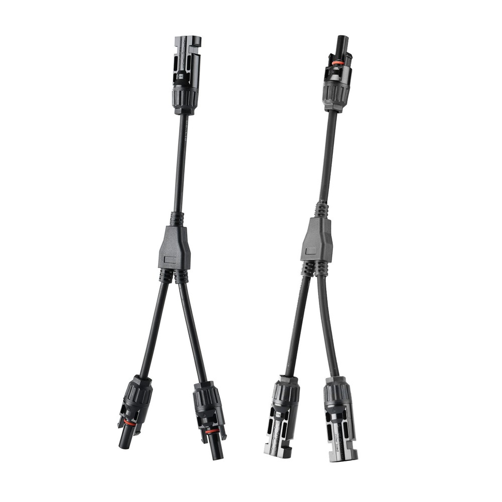 Solar Panel Y Branch Cable Connection Waterproof Adapter Connector Extension