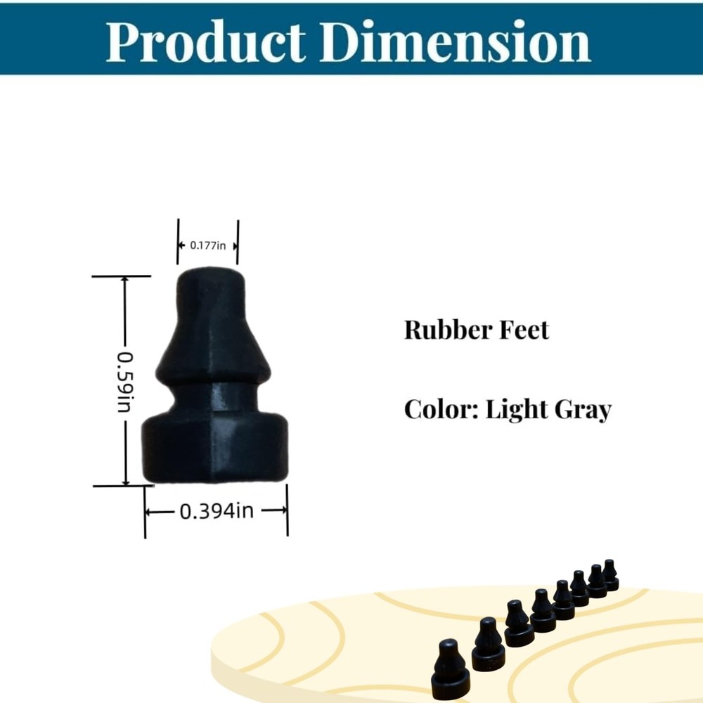 8 Pcs Replaceable Rubber Feet for Slow Cookers Legs Pots Insert