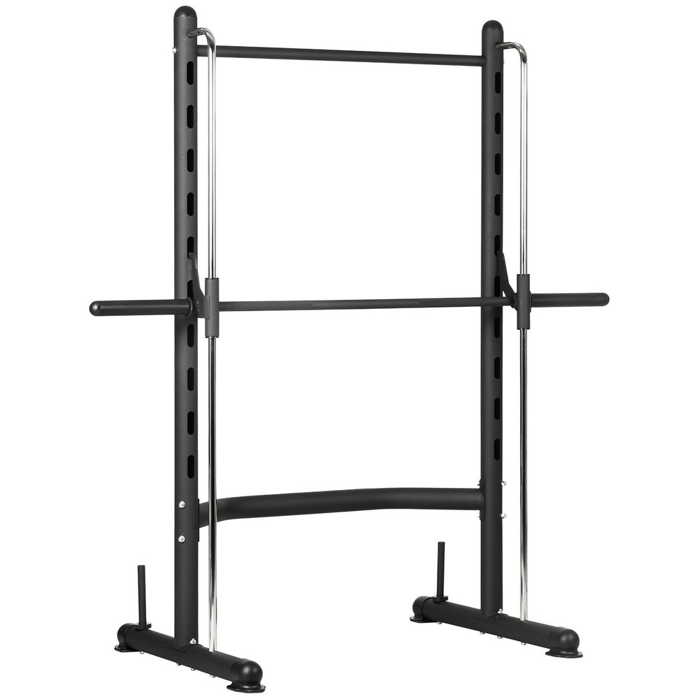 Adjustable Squat Rack with Pull Up Bar Barbell Bench Press Weight Lifting Rack
