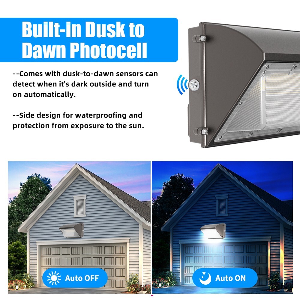 150W LED Wall Pack Light 18000LM IP65 Waterproof 5000K LED Security Light