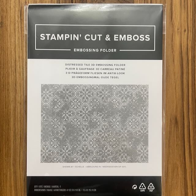Stampin' Up! DISTRESSED TILE 3D Embossing Folder