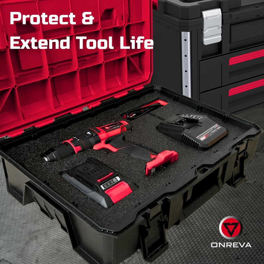 ONREVA Tool Box Foam 36x20x2 inch 2Pack, Foam Inserts for Cases, Polyethylene...