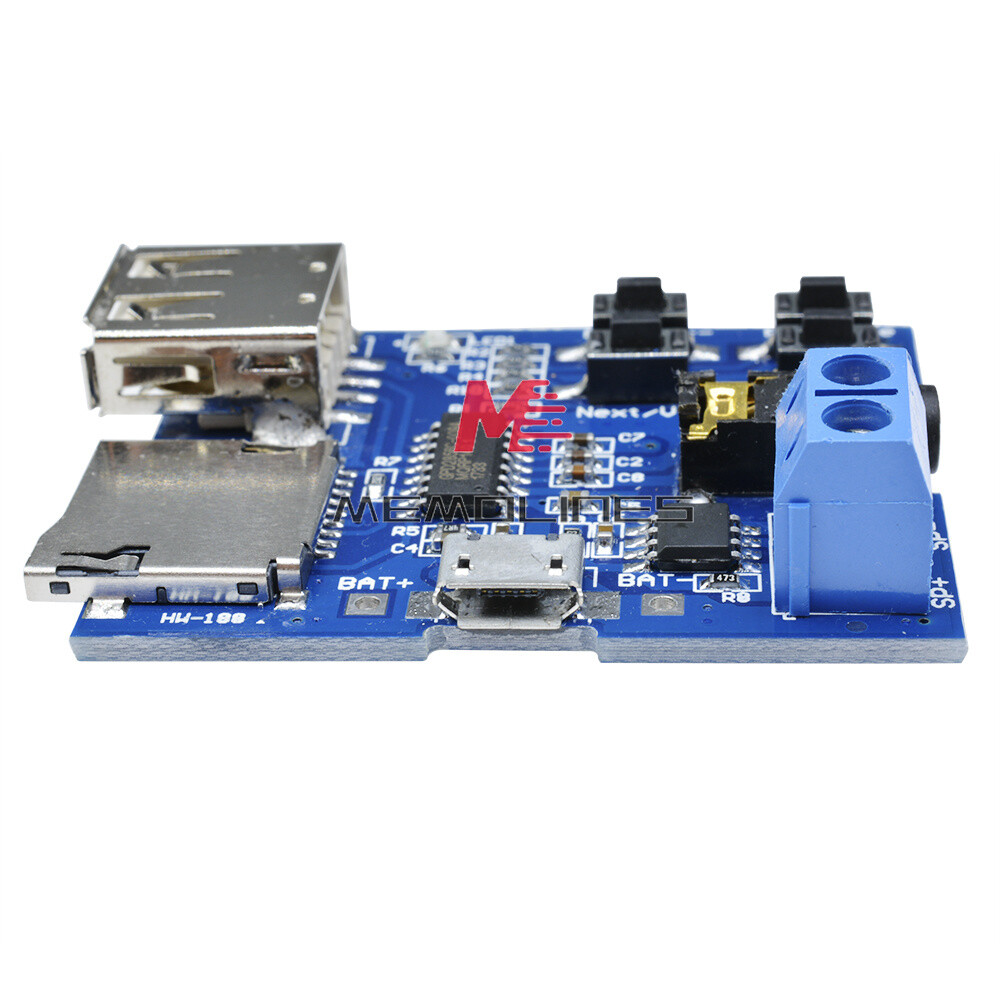 TF Card U-disk MP3 Format Decoder Board Amplifier Decoding Audio Player Module