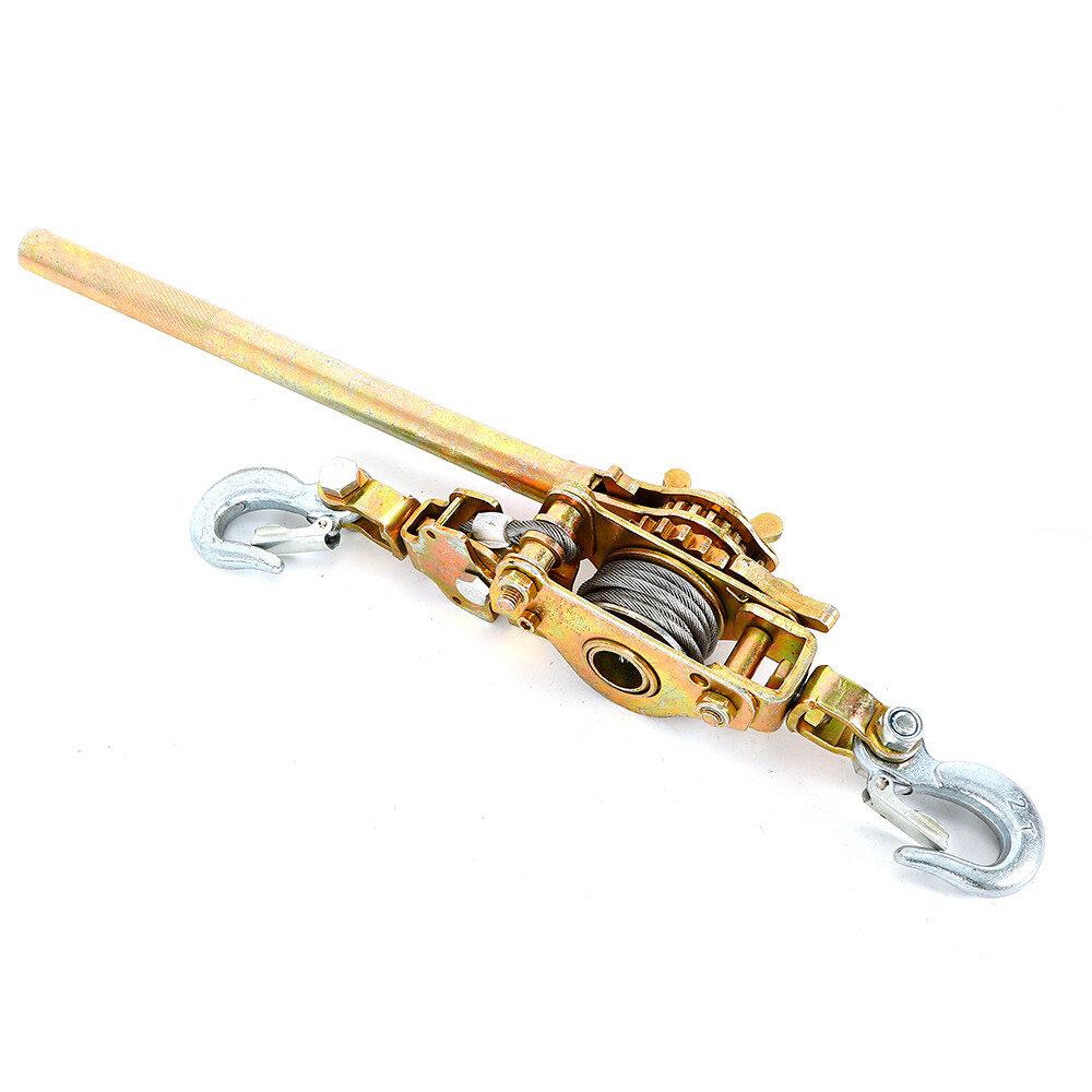 2 Ton Hand Puller Heavy Duty Winch Pull Hoist Come Along Cable Lever 2 Hooks