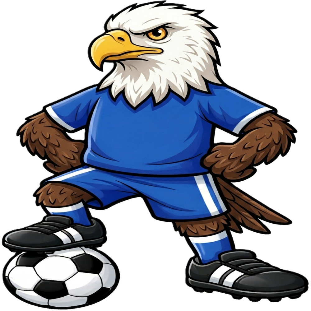 30 Custom Soccer Eagle Personalized Address Labels