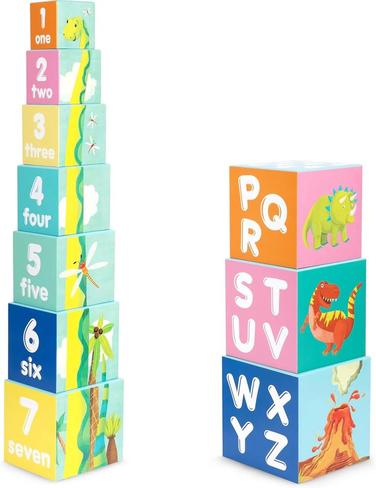 Boppi Stacking Cubes - Dinosaurs