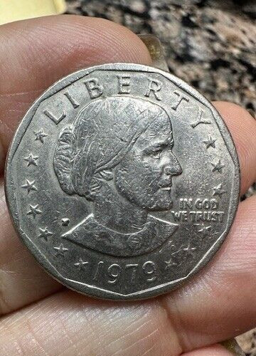 1979P Susan B Anthony Dollar with Filled Mint (XF) error See Pic's