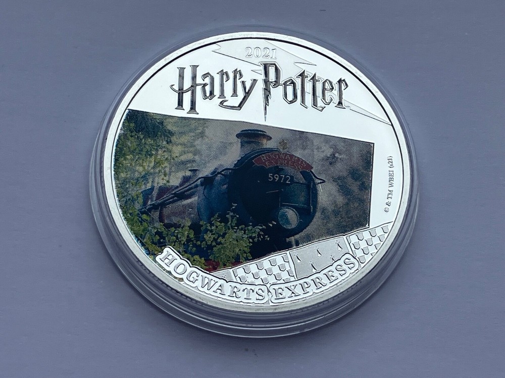 SAMOA HALF DOLLAR 2021 SILVER PLATED HARRY POTTER HOGWARTS EXPRESS