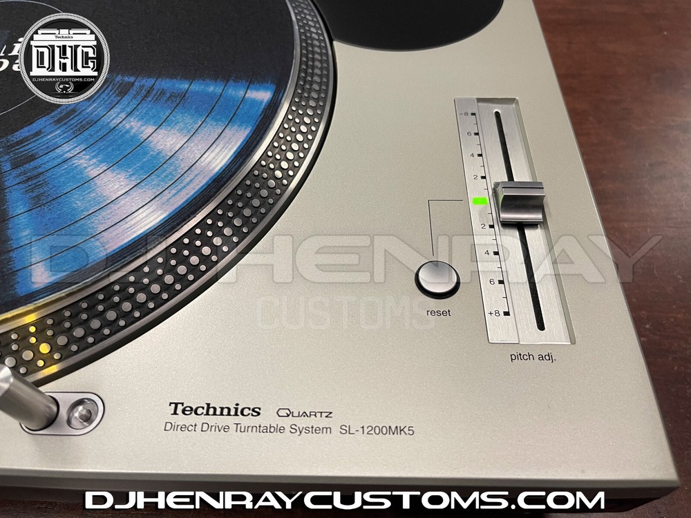 Original OEM Silver Technics SL1200 mk5 Phase ready removeable tone arm DHCplate