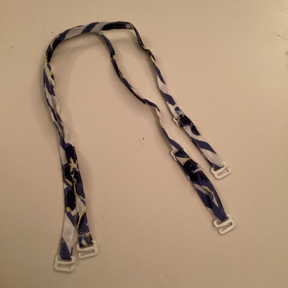 Bra Straps -Adjustable Detachable  Hook -Replacement -navy and white