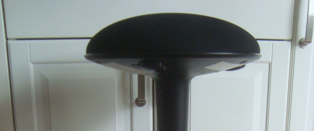 IKEA NILSERIK Adjustable Standing Support Stool Black Swivel function Display