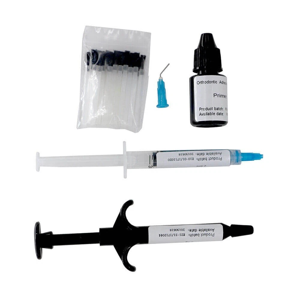 Dental Orthodontic Light-Cure Bonding Kit with Primer & Etching Paste