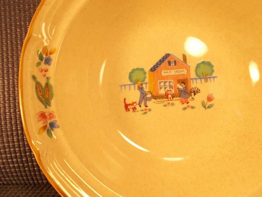 International Dinnerware Heartland Village Pattern Cereal Bowl 7"