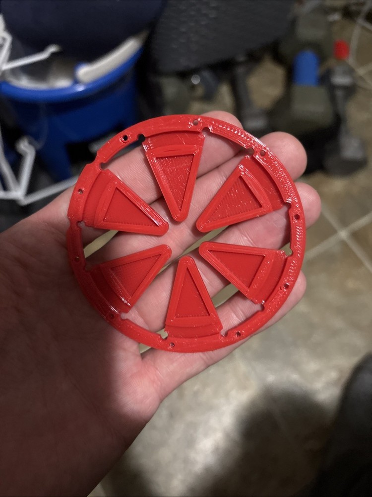 Red dye rotor speed feed