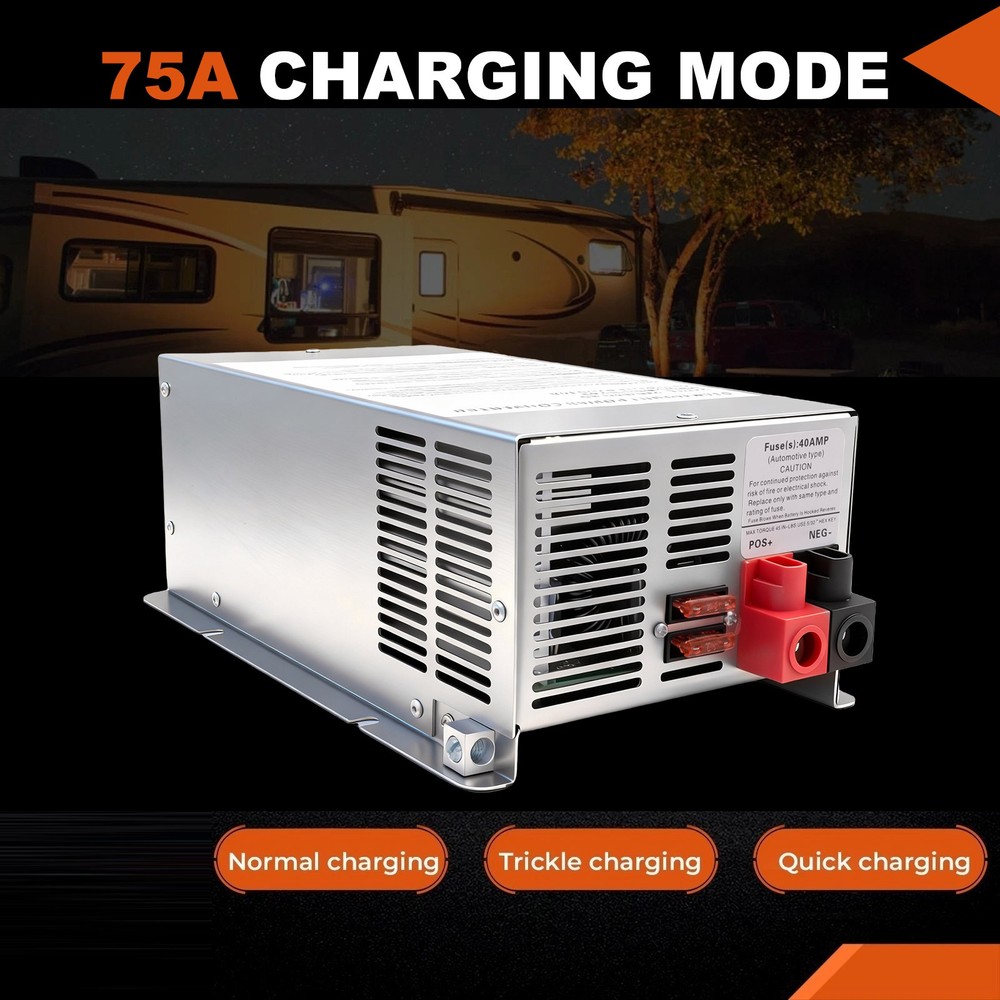 WF-9875 RV Trailer Camper 75 Amp Power Converter WF-9875-MBA Series ONE SET