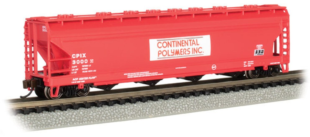 Bachmann  17562 N Continental Polymers ACF 56' 4-Bay Flow Hopper #3000