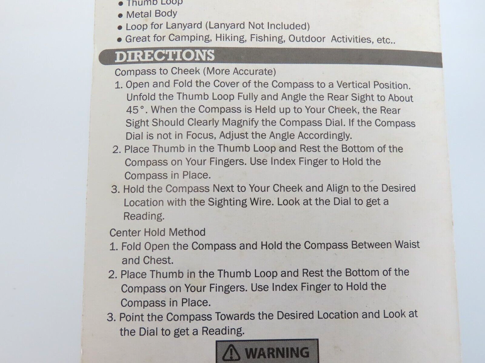 NEW SE Lensatic Precision Compass Folding Scouting Hiking Outdoors Navigation