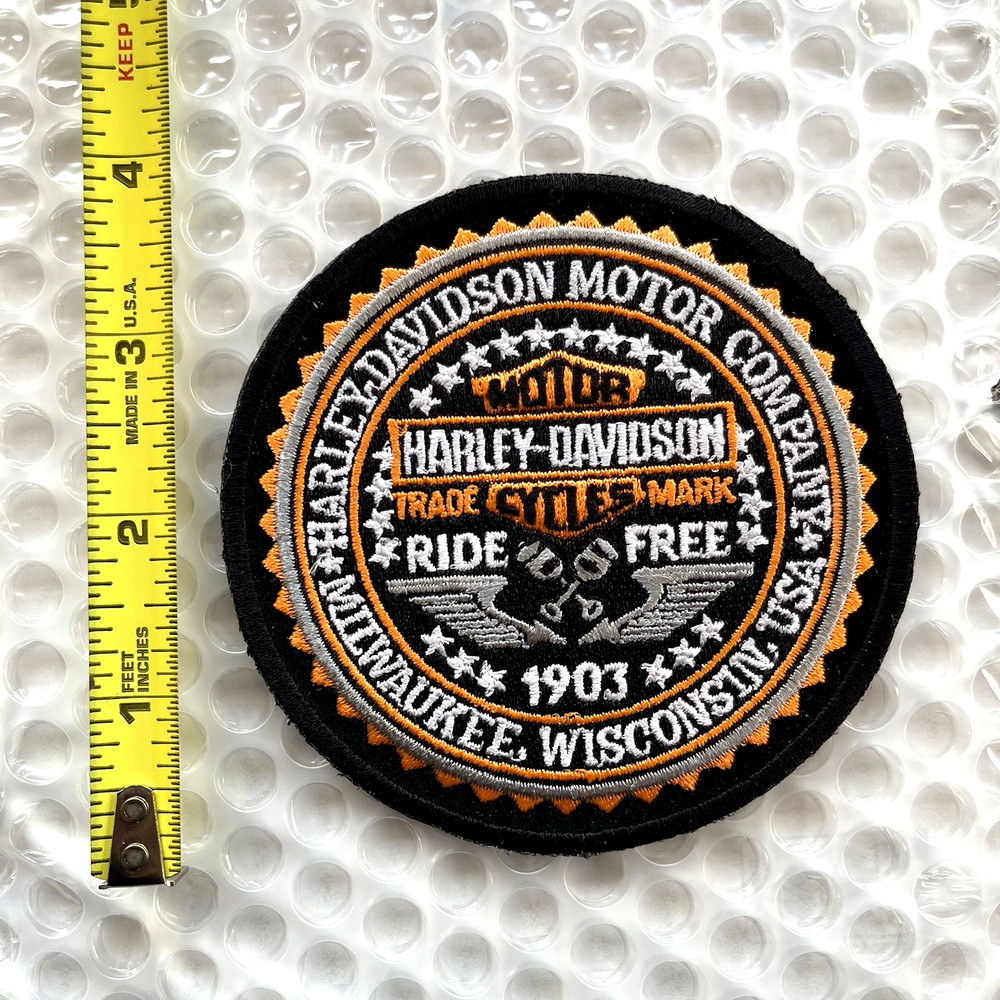 HARLEY DAVIDSON 'RIDE FREE' ROUND PATCH