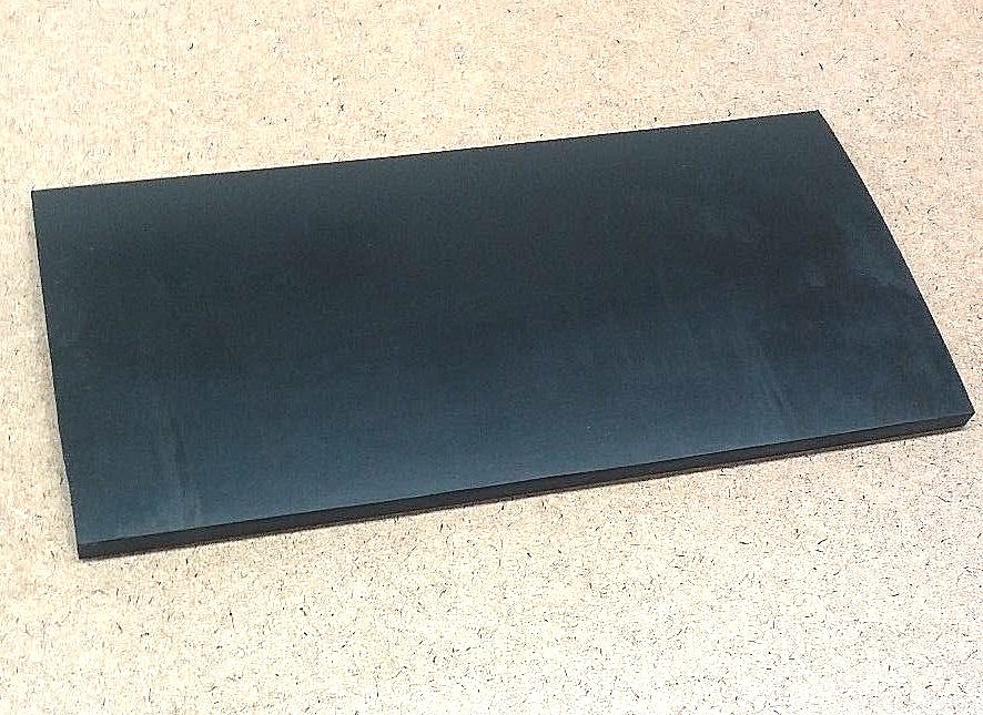 Neoprene Rubber Sheet Solid 1/4"Thick x 8-1/2" W x 11" L Pad 60 Duro Std Flex
