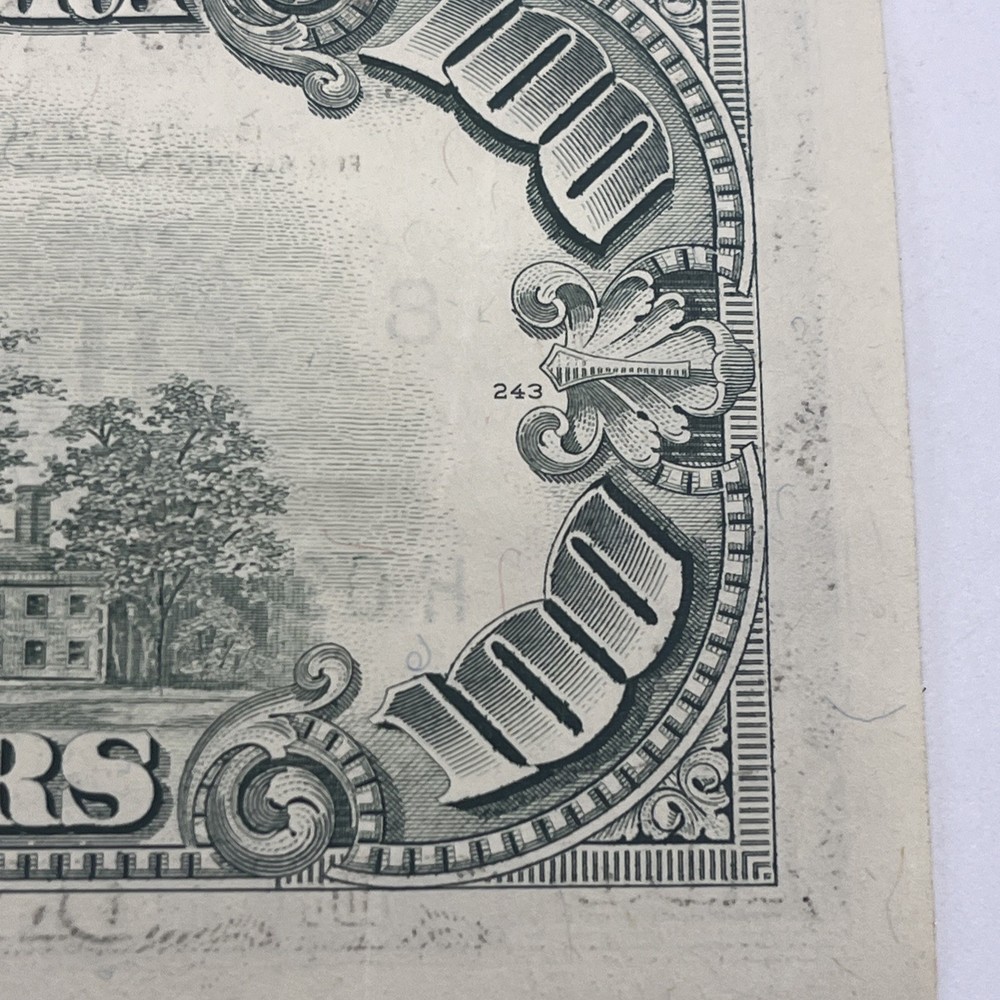 1990 $100 Bill Misalignment & Bleed Through Back Error Rare Federal Reserve Note