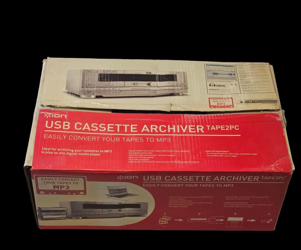 ION Audio Tape 2 PC | USB Cassette Deck Conversion System
