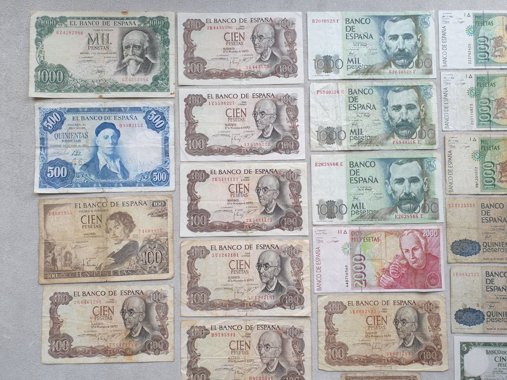 Spain Lot Banknotes