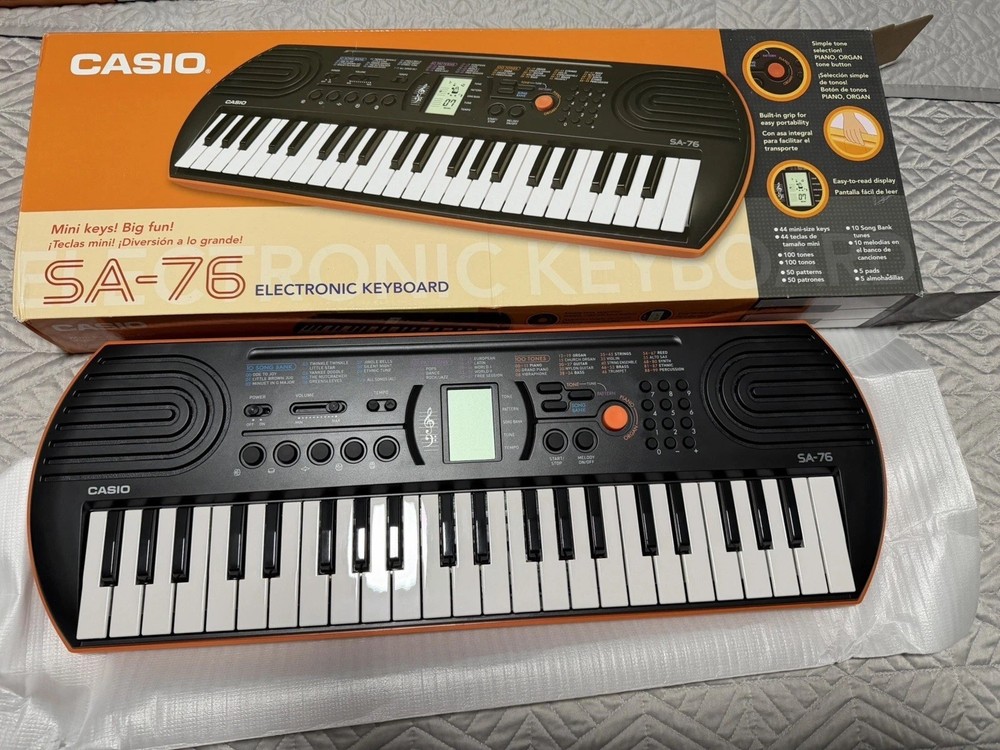 Casio SA-76 Mini Keyboard New In Box