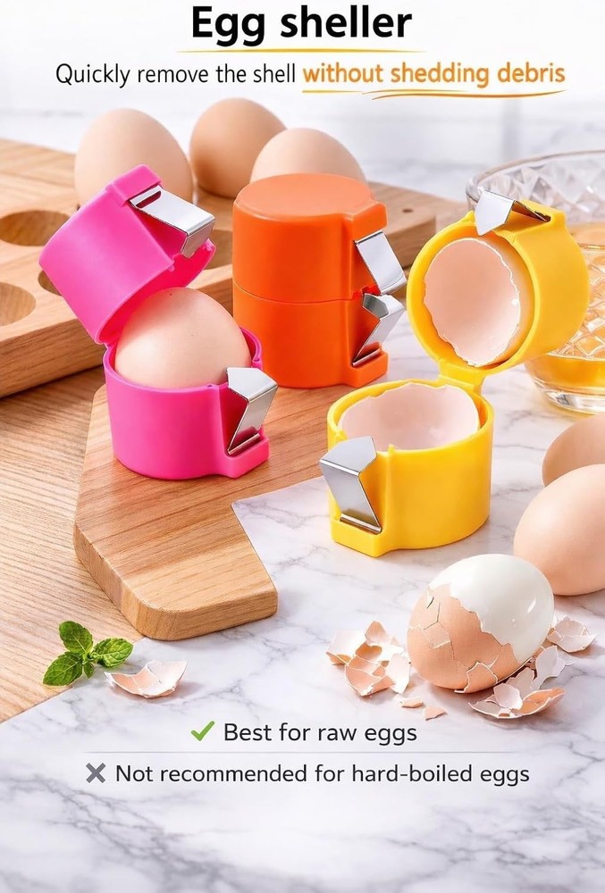 3 PCs Egg Shell Opener Egg Separator for Raw Eggs