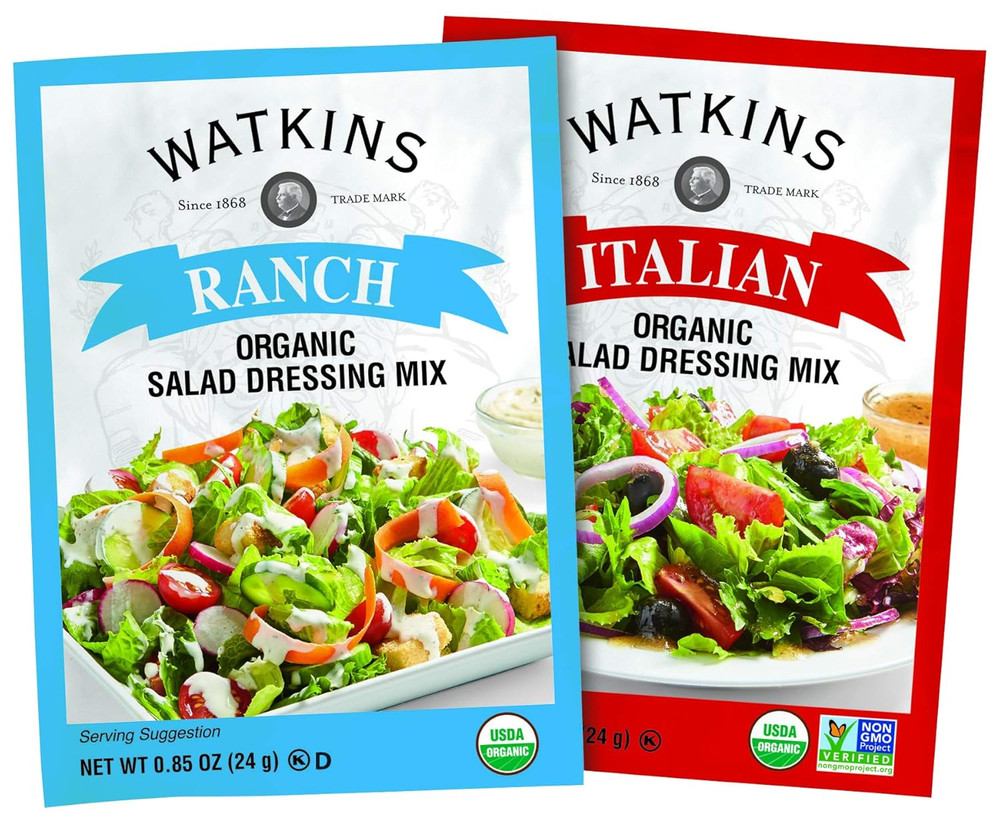 Organic Ranch Salad Dressing Mix, 0.85 Oz. Packets, 12-Pack