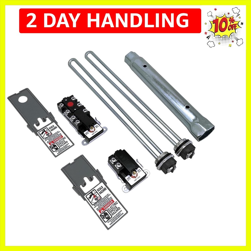 Electric Water Heater Tune-Up Kit, Includes Two 4500W 240V Water Heater Eleme...