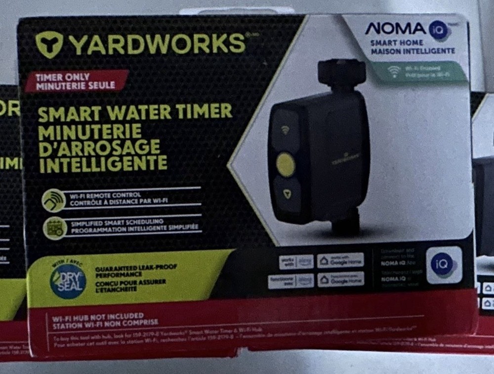 Yardworks Smart Water Timer Powered by NOMA iQ, Remote Control, Programmable