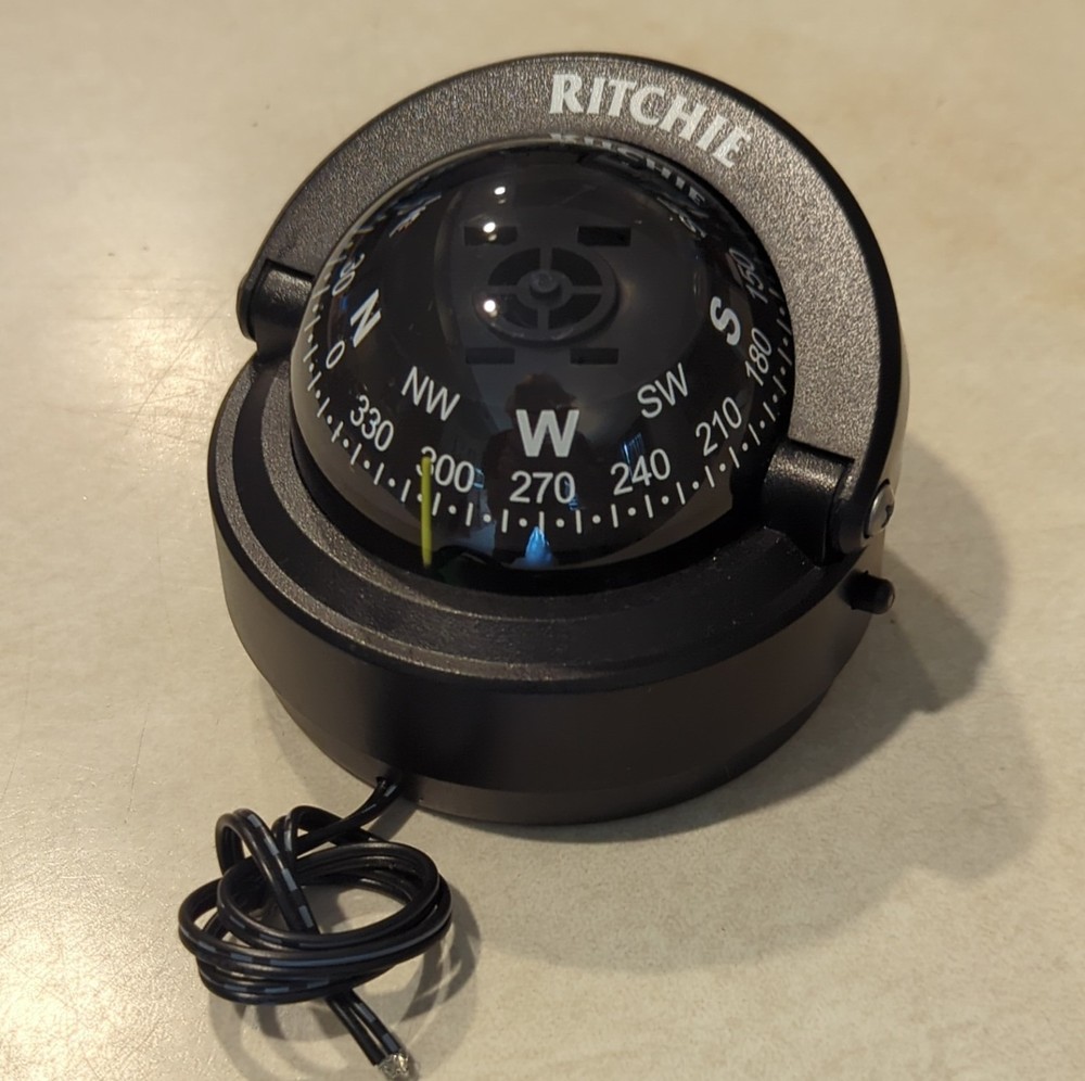 Ritchie S-53 Explorer Compass - Surface Mount - Black (New - Open Box)