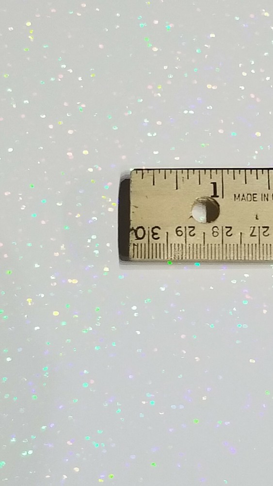 White Sequins Sign Vinyl 24" x 6 ft